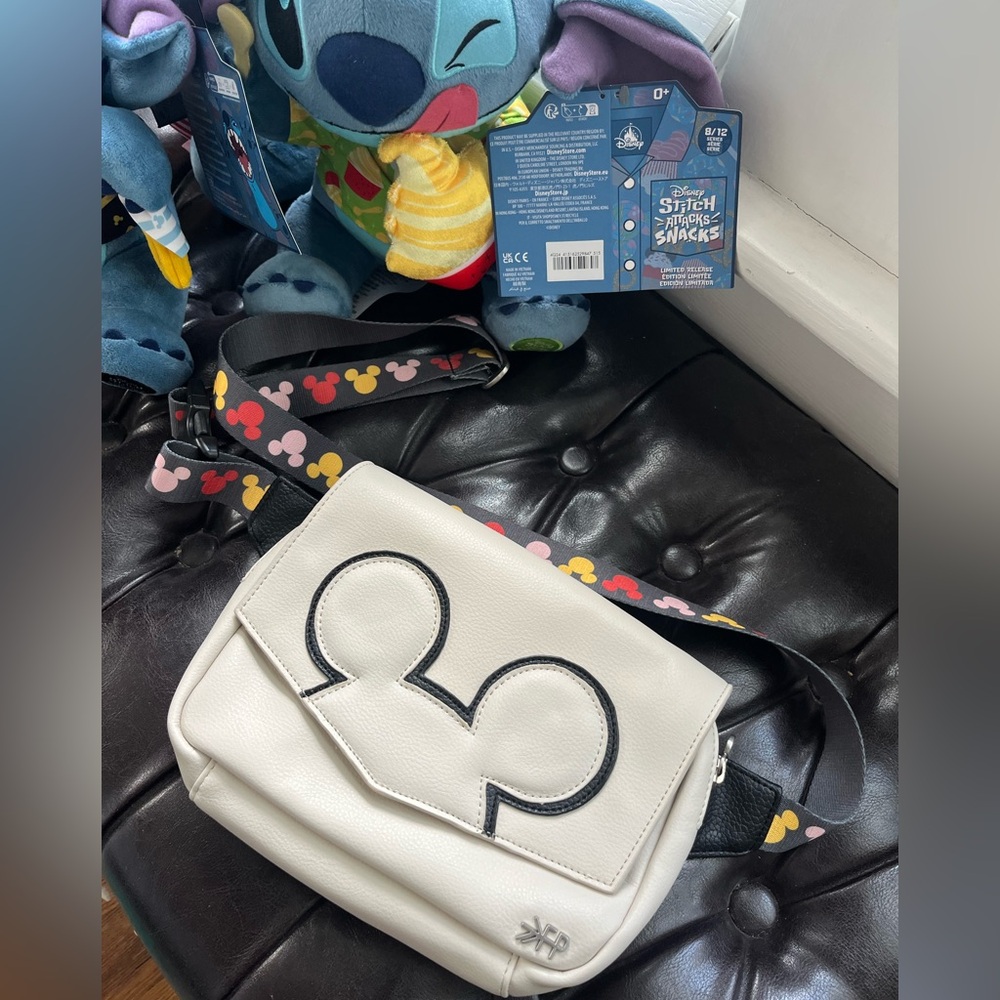 Freshly Picked Disney White and Black Crossbody Bag